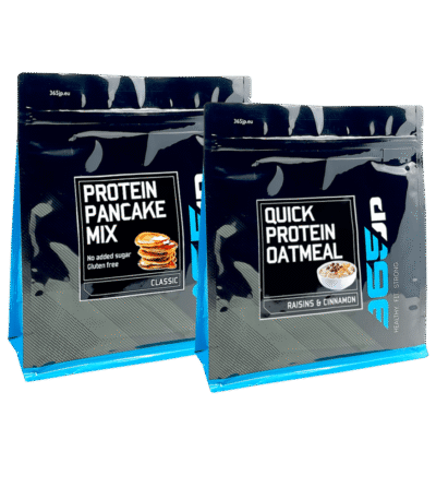 Pannkoogijahu- ja kiirpuder proteiiniga
